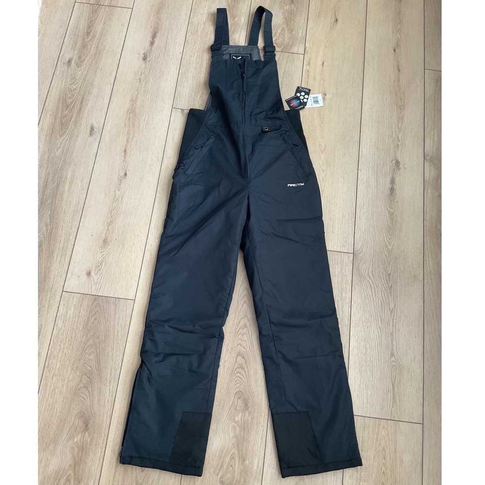 Arctix Mens Essentials Bib Overalls Black Small Tall 29-30W 34L Snow Pants NEW